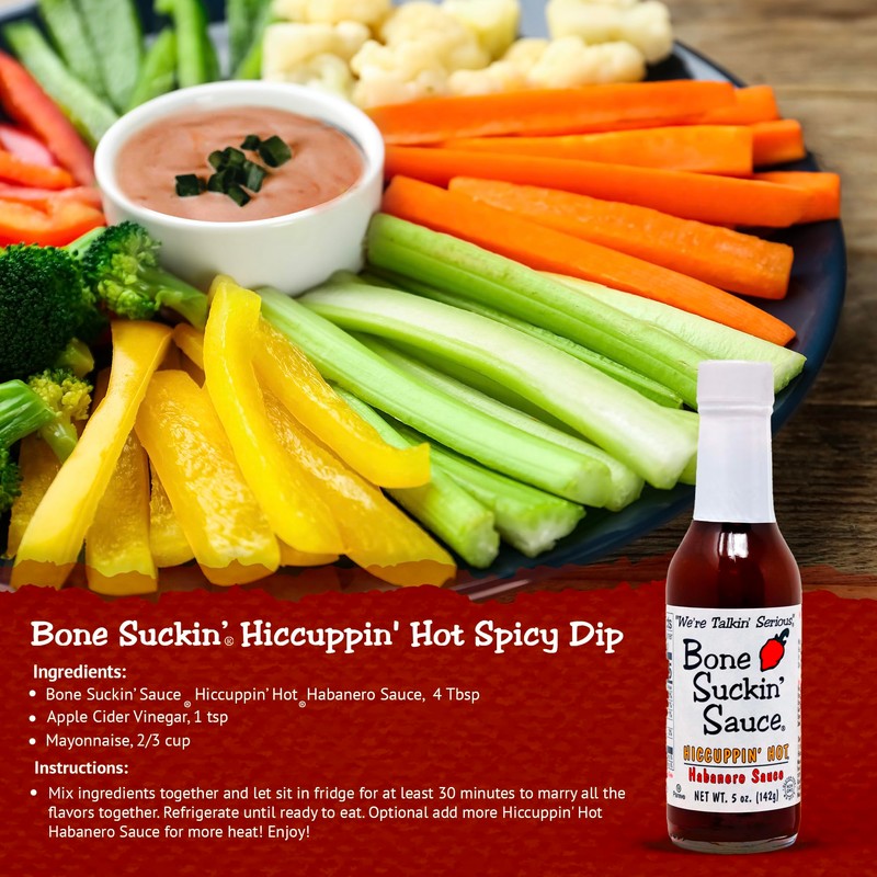 Bone Suckin' Hiccuppin' Hot Habanero Sauce - 5 oz. -