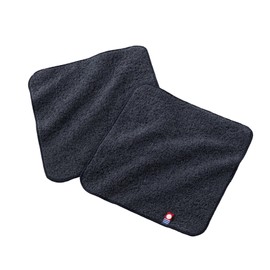 Imabari Hand Towels, Set of 2, Towel Handkerchief, 7.9 x 7.9 inches (20 x 20 cm), Hand Towel, Handkerchief Towel, 100% Cotton (2 Charcoal)