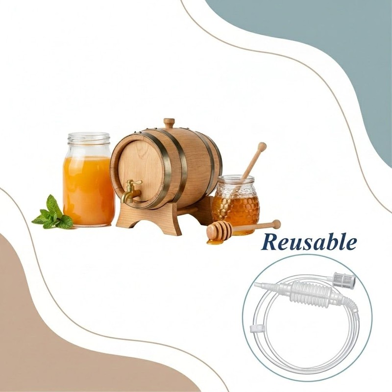 BeiZha Syphon Pump Tube 1.6m Flexible Plastic Hose for Manual
