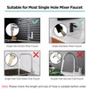 32-Inch Bathroom Kitchen Faucet Connector Braided Stainless Steel Supply Hose