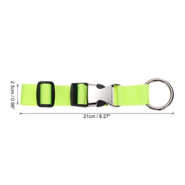 PATIKIL Luggage Connector Strap, 1 Piece Jacket Handle Travel Strap, Add a Luggage Strap with D-Ring Hook/Buckle for Luggage Suitcase Backpack, Fluorescent Green