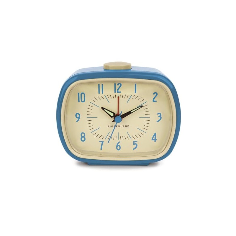 Kikkerland Retro Alarm Clock Color: Blue