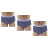 3-Pack Men's Gray Classic Regular Absorbency Washable Reusable Incontinence Briefs