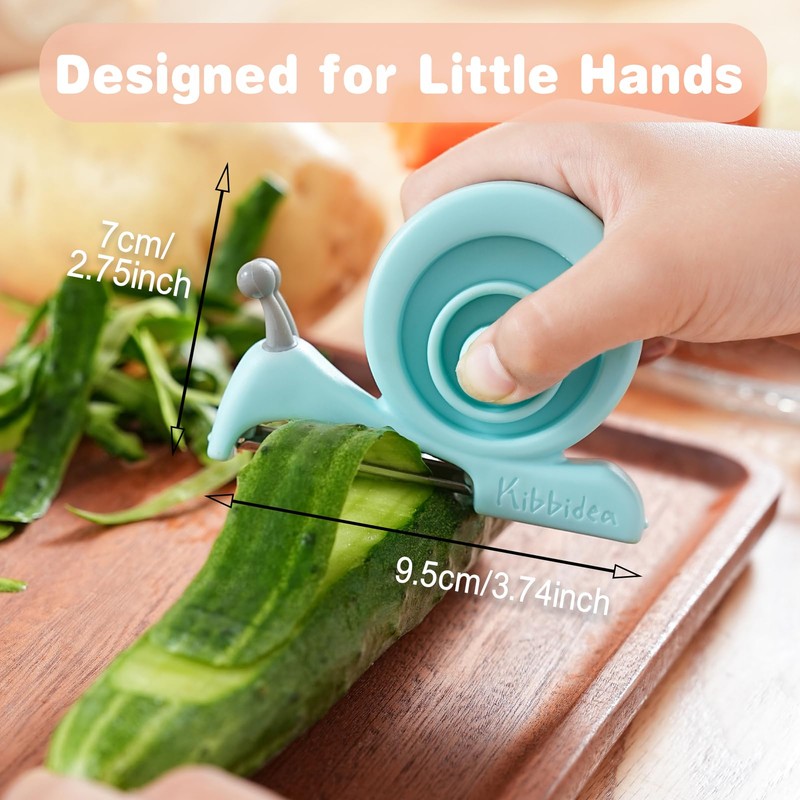 Kibbidea Vegetable Peeler, Kids Potato Fruit Peeler for Kitchen with