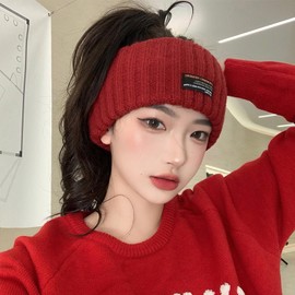 Clakllie Soft Stretch Knit Headbands for Cold Weather Ear Warmer Headwraps Stylish Braided Head Wrap as Christmas Gifts