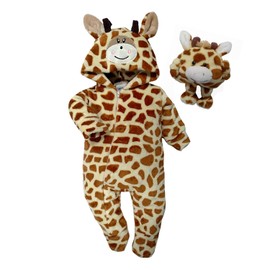 Kiss Baby Mameluco Tipo Disfraz Bordado Jirafa Talla 6 Meses