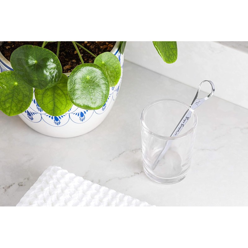 Limpiador de lengua de acero inoxidable modelo P – limpieza