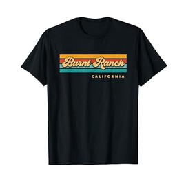 Vintage Sunset Stripes Burnt Ranch, California T-Shirt