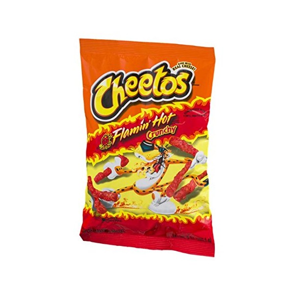 Cheetos Flamin' Hot Crunchy Cheese Flavored Snacks aus den USA