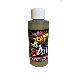 Face Painting Makeup – ProAiir Waterproof Makeup - 2.1 oz (60ml) Zombie Swamp Moss