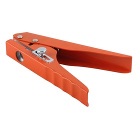 Laroal Single Hole Punch Heavy Duty Hole Puncher Handheld Edge Banding Punching Pliers Tool for Sealing Strip Bank Card Pvc Hard Film Thin Veneer10mm Flat