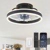 ZMISHIBO Low Profile Ceiling Fans with Lights and Remote, 13