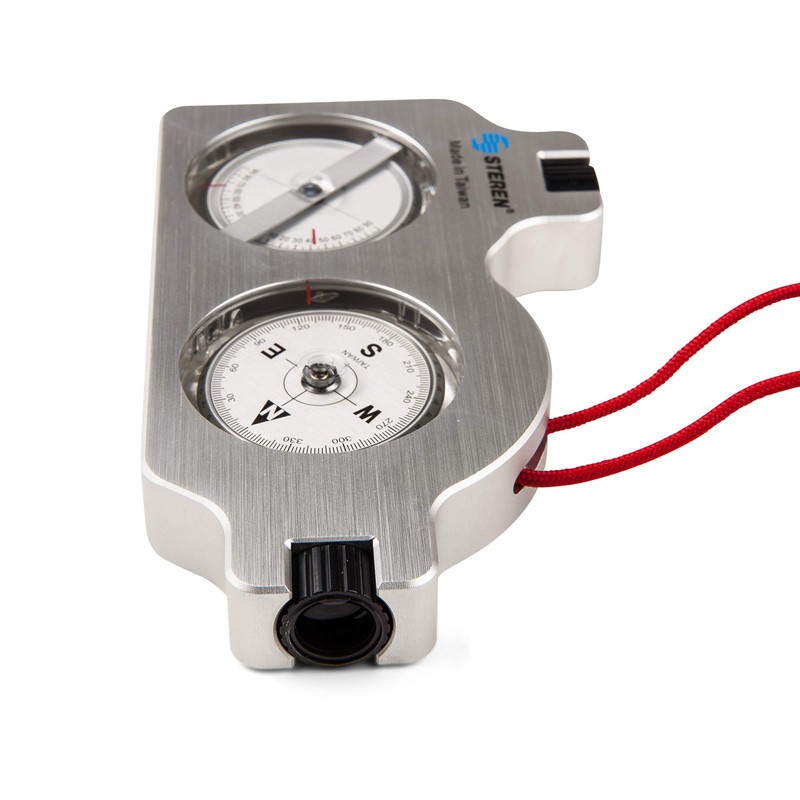 STEREN Multifunctional Surveyor Compass with Clinometer | Durable Aluminum Satellite