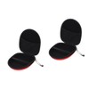 KOMBIUDA 2 Pcs Headphone Case for Plane Travel Zipper Headset
