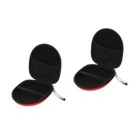 KOMBIUDA 2 Pcs Headphone Case for Plane Travel Zipper Headset Bag Cable Storage Organizer Bag for Earphones Compact Pouch for Mp3 and Accessories