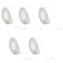 JASFLY 5 Rolls Thermal Label Tape, 12 x 40 mm Label Tape, Waterproof for D11/D110/D101/P15/P12/P11/L12 for Home, Office, School, Yellow, 160 Labels/Roll (White)