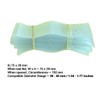 9) 75 x 28 mm Clear Plastic PERFORATED Shrink Band