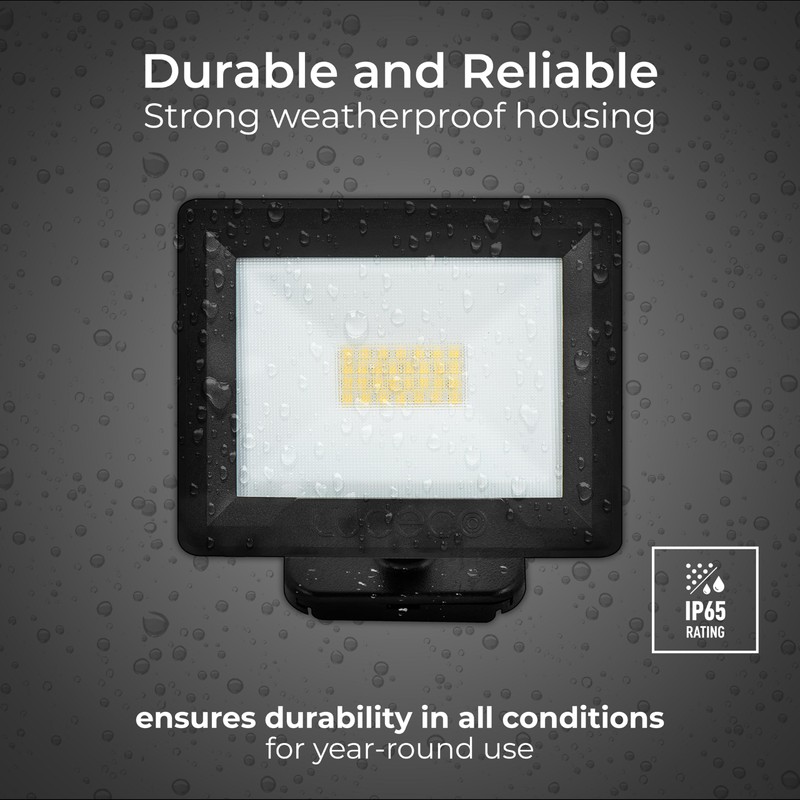 Luceco Outdoor Security LED Floodlight for Driveways, Walkways and Gardens,