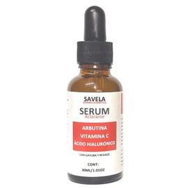 Serum Arbutina, Vitamina C y cido hialurnico, Aclarante y unificador del tono de piel. Con Gayuba y Regaliz                                           