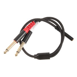 KOMBIUDA Audio Splitter to Dual Converter Cable to Adapter for Headphones Home Theater and Audio Systems Flexible Durable Plated Connectors for High Fidelity Sound Quality