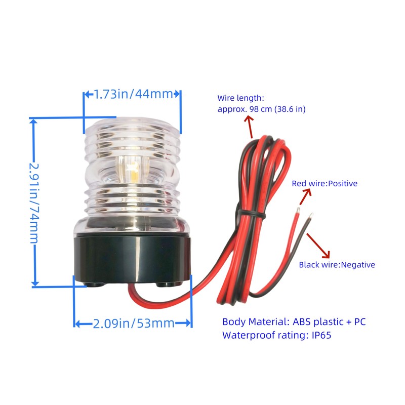 Generic Marine 360 Degree LED Anchor Light Nautical Light Ring