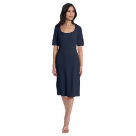 Maggy London Women's Scoop Neck Dress, Twilight Navy, 8