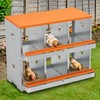 Metal Chicken Nesting Boxes, Two-Tier Chicken Egg Laying Box with