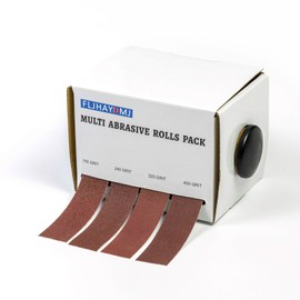FLJHAYDMJ Sandpaper Roll，Emery Cloth Roll,150 240 320 400 Grits，Each Roll 1 Inch Wide and 19.7 Feet Long in Box, Suitable for Household Rust Removal, Woodworking and Metal Polishing