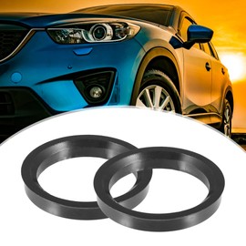 ACROPIX 70.1mm to 57.1mm Universal Car Hub Centric Rings Black - Pack of 4