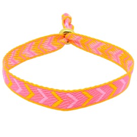 Selfmade Jewelry Festival Bracelets, Boho Jewellery - Fabric Bracelet, Colourful - Friendship Bracelets, Adjustable Size, Summer Jewellery, Polyester, No Gemstone