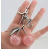 Uainhrt Simple Cherry Design Keychain Bag Handbag Purse Charm Decoration