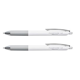 Pentel BY210 Floatune - roller a scatto con innovativo inchiostro liquido punta media 1,0 mm nero, 2 pz