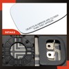 A-Premium Right Passenger Side Heated Mirror Glass with Backing Plate