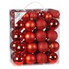 50 Christmas Tree Baubles 4 cm and 6 cm PVC