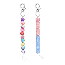 2 Pcs Cervical Dilation Beads for Badge Reel, Labor and Delivery Nurse Tool, Cervical Exam Badge Buddy, Nurse Midwife Doula Birth Beads, RN and OB Nurse Visual Aid Tool