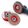 HOMESOM 5 Inch 4pcs 60/100/200/400 Grit Sanding Discs Flap Sanding