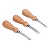 3Pcs Leather Edge Bevelers 4 6 8mm Stainless Steel Durable