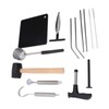 Coconut Opener Tool Set Stainless Steel Coconut Shell Puncher Cutter
