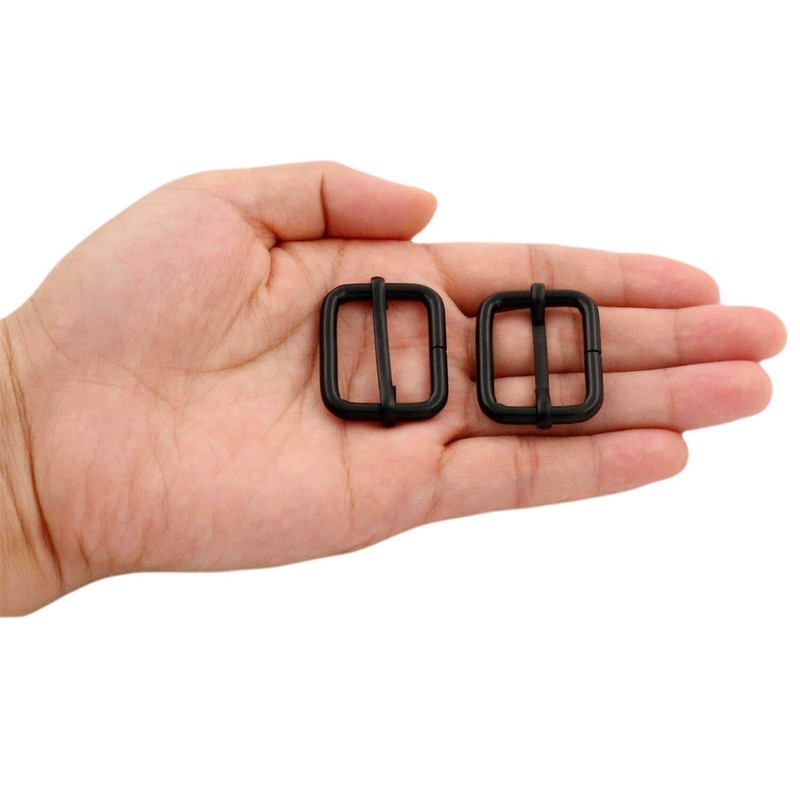 BIKICOCO hebilla metálica de ajuste deslizante tri-glides, 1 x 3/4