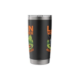Lawn Mower - Gardening Gardener Lawn Mowing Stainless Steel Insulated Tumbler