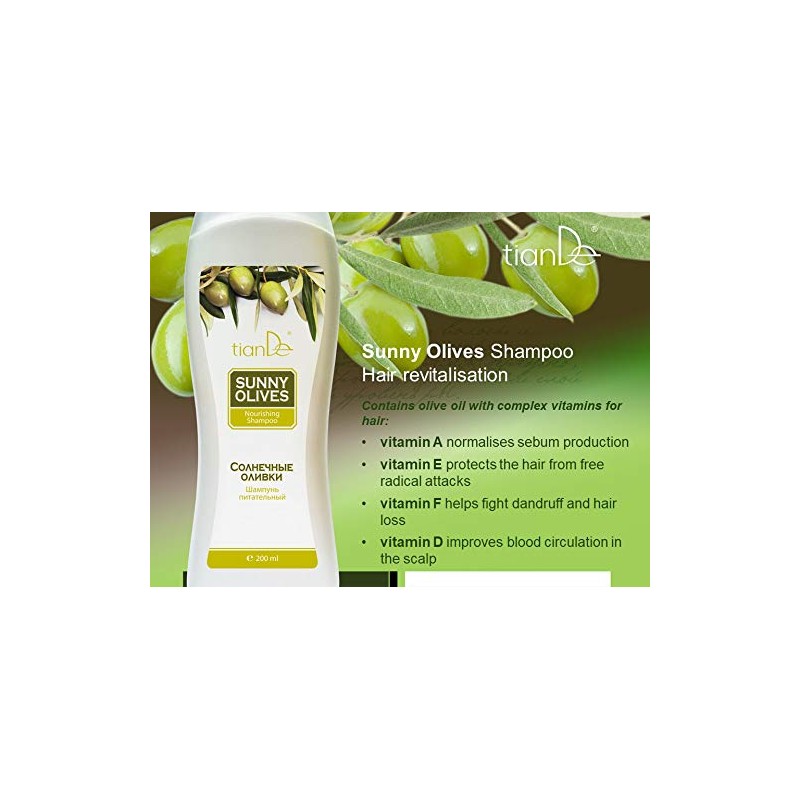 Tiande 20129 Pflegendes Shampoo "Olives del Sol" 200 ml
