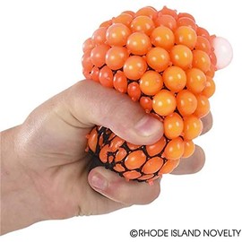 Rhode Island Novelty 3 Inch Neon Mesh Squeeze Ball, One per Order