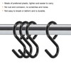 QUARKZMAN Pack of 6 S Hooks 2.4 Inch Plastic Hanging