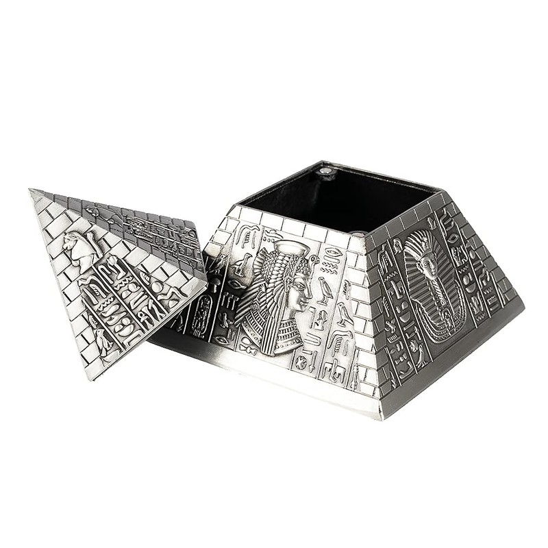 Ägyptische Pyramide – dekorative Box, Pyramide aus Stahl.