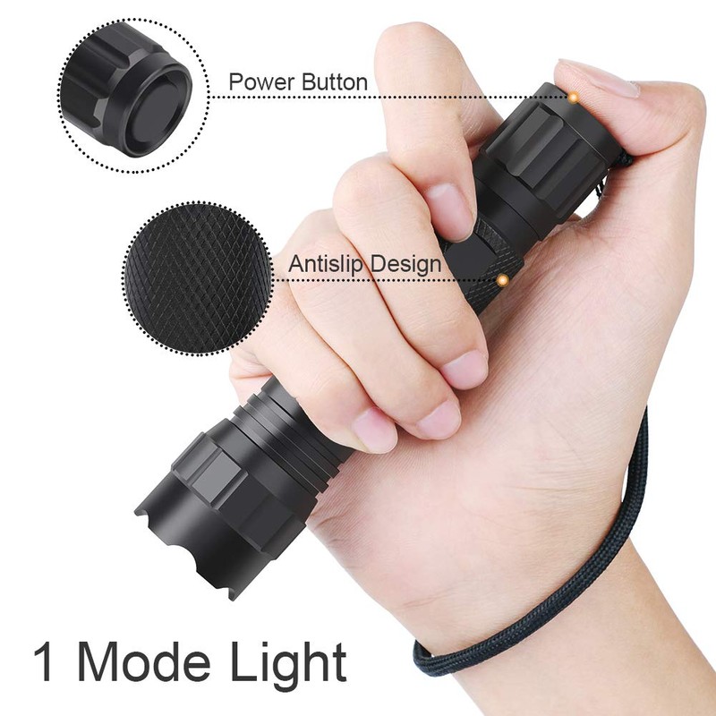 Feyachi LED Flashlights Rechargeable Tactical Flashlight 1200 Lumen FL21-MB Flash