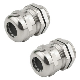 XINGYHENG 5PCS Stainless Steel Cable Gland Cable Fixing Head Suitable for 5mm-10mm M18 Cable Gland Joints Assortment Set (M18)