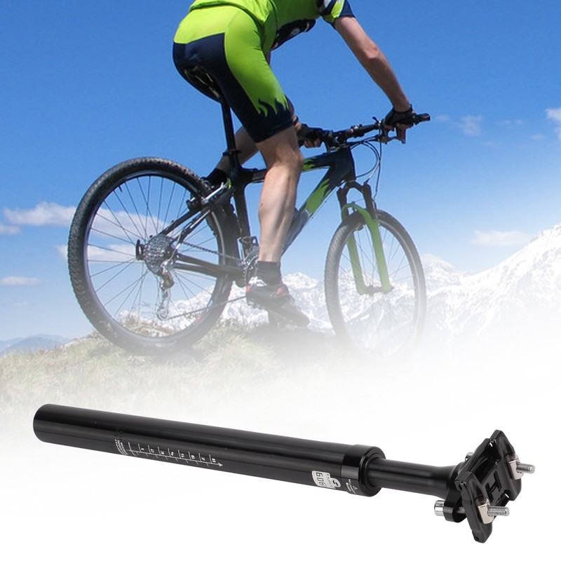 LUNJE Mountain Bike Suspension Seatpost Shock Tube 31.6x400mm Aluminum Alloy
