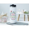 GRAZDesign Thermobecher mit Namen personalisiert Erzieherin, Dankeschön Spruch Kindergarten Abschiedsgeschenk
