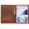 Jack&Chris Leather Portfolio, A4 Document Folder Legal Pad Padfolio, Professional