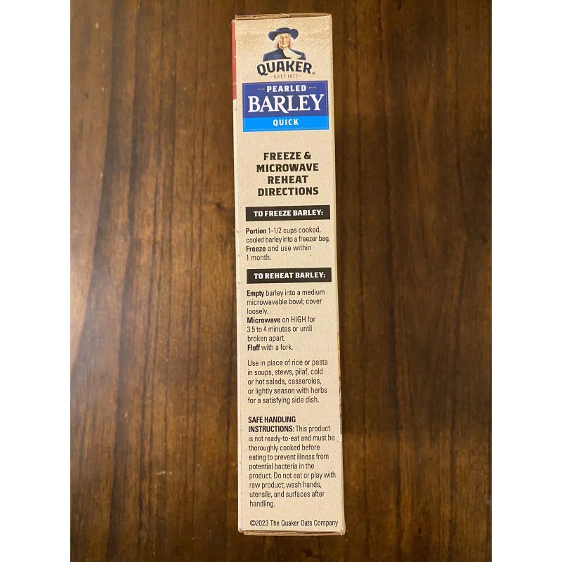 Quaker 4**Packs Quaker Quick Pearled Barley Heart Healthy 11 OZ.